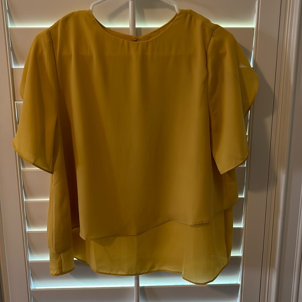 Mango short sleeve loose fit blouse
